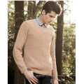 Manufactory Rib Knitting Pullover Lã Sweater Acrílico Homem